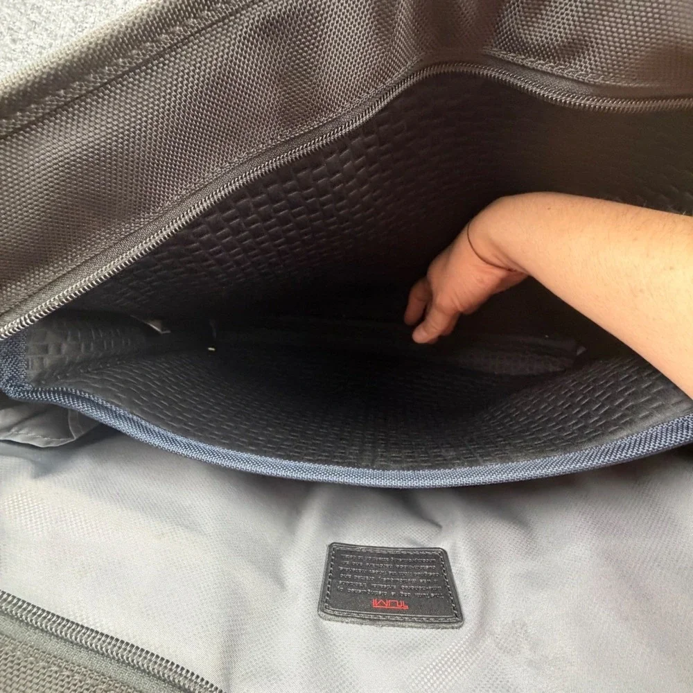Tumi‎ Alpha Ballistic Nylon Slim Deluxe Portfolio Briefcase Black Mens
